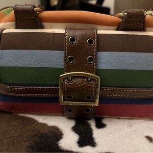 Coach Multicolor Striped Handbag